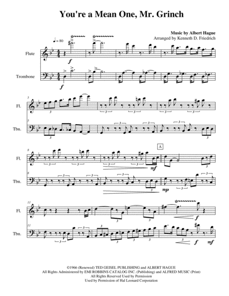 You're A Mean One, Mr. Grinch (arr. Kenneth D. Friedrich)
