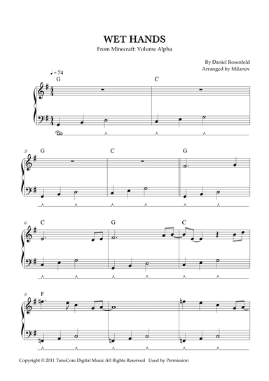 Wet Hands (arr. Milanov)