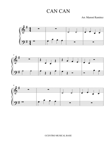 The Can Can - Offenbach (arr. Centro Musical Base)