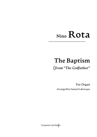 Godfather I - Score (arr. Composer Lab Music)