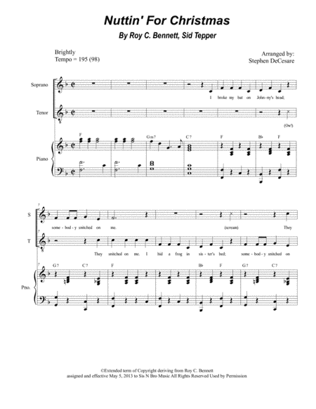 Nuttin' For Christmas (arr. Stephen DeCesare)