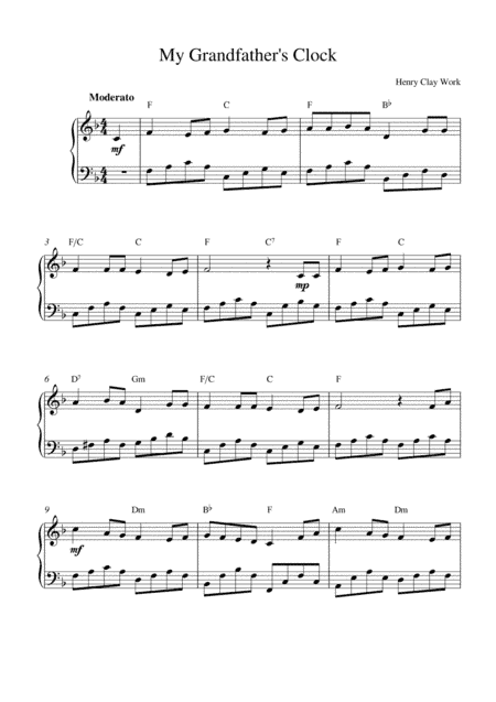 My Grandfather's Clock (arr. Kaiserin Rebecca)