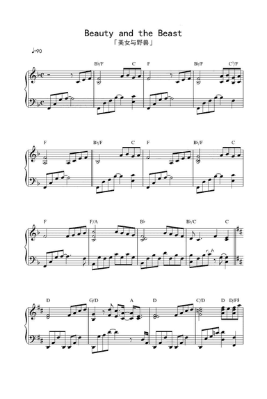 Beauty And The Beast (arr. Celine Dion & Peabo Bryson)