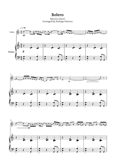 Bolero (arr. Rodrigo Faleiros)