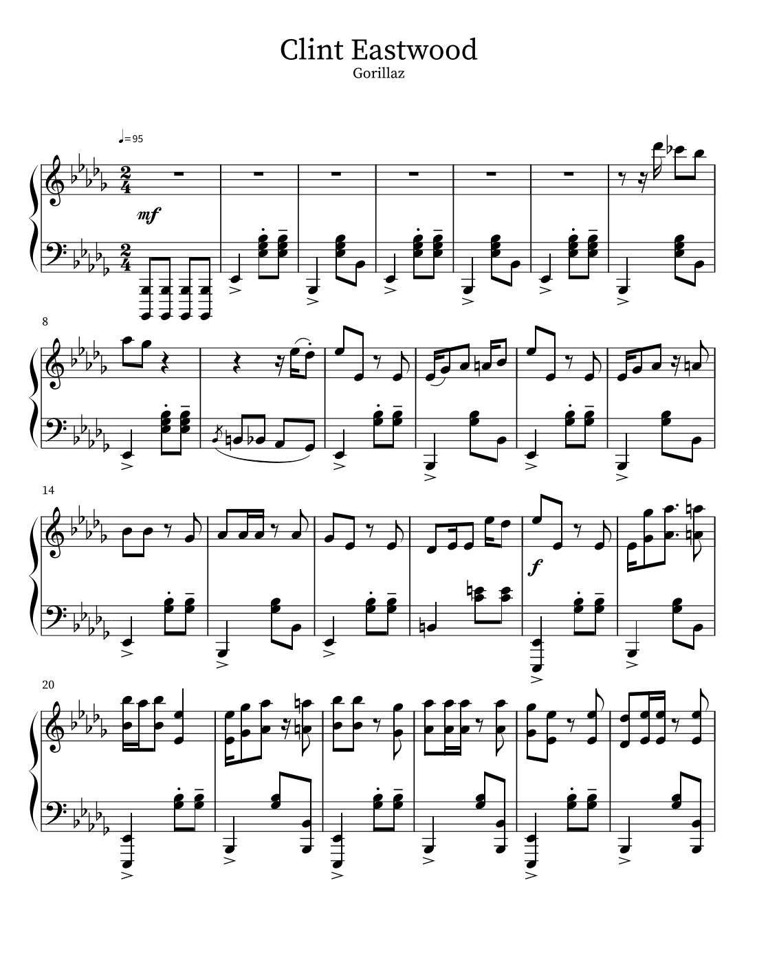 Clint Eastwood (arr. Carli Lopez)