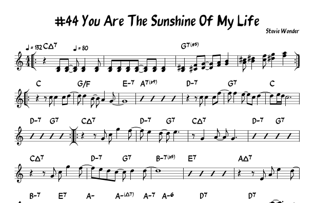You Are The Sunshine Of My Life (arr. John Fries)