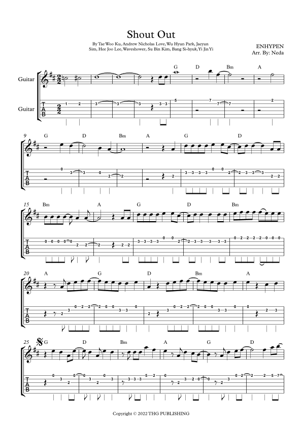 Shout Out (arr. Arr. Neda)