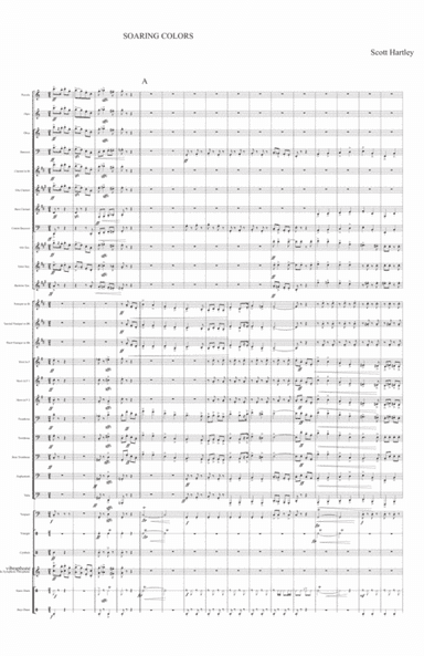 Soaring Colors    march for concert band or wind ensemble