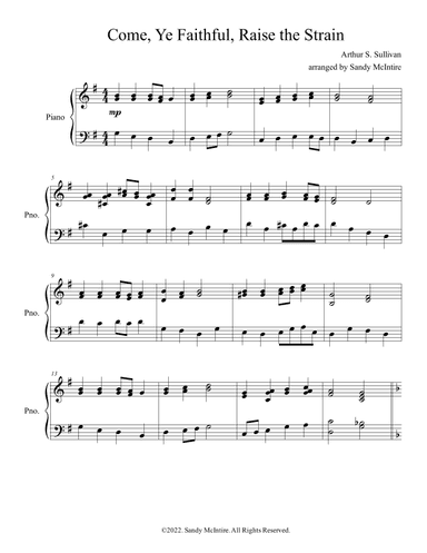 Come, Ye Faithful, Raise the Strain (arr. Sandy McIntire)
