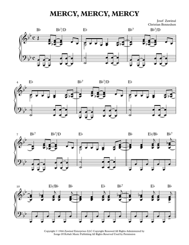Mercy, Mercy, Mercy (arr. Christian Bennedsen)