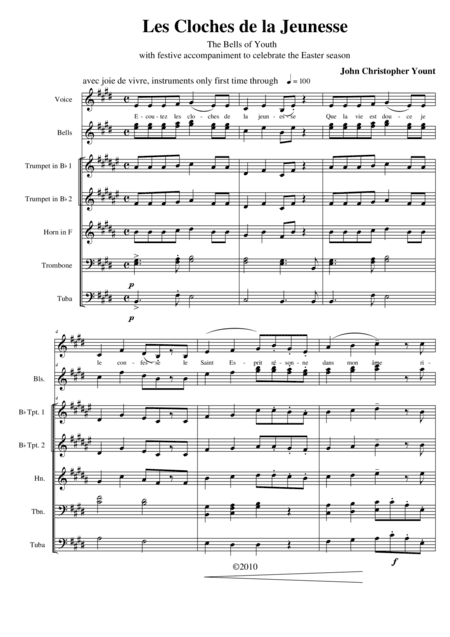 Les Cloches de la Jeunesse (bells, brass)