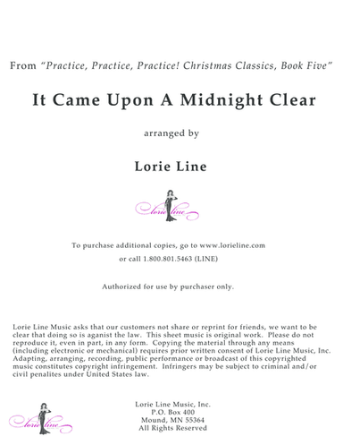 It Came Upon A Midnight Clear - EASY! (arr. Lorie Line)
