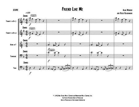 Friend Like Me (arr. Reese Blaskowski)