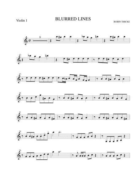 Blurred Lines (arr. Harry Scorzo)