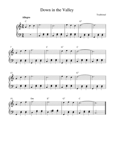 Down in the Valley (arr. Kaiserin Rebecca)