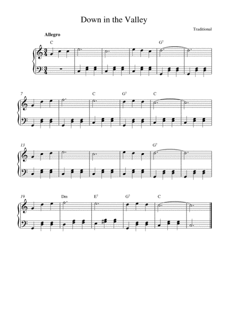 Down in the Valley (arr. Kaiserin Rebecca)
