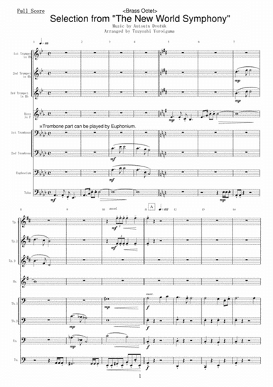 Selection from "The New World Symphony" (arr. Tsuyoshi Yoroiguma)