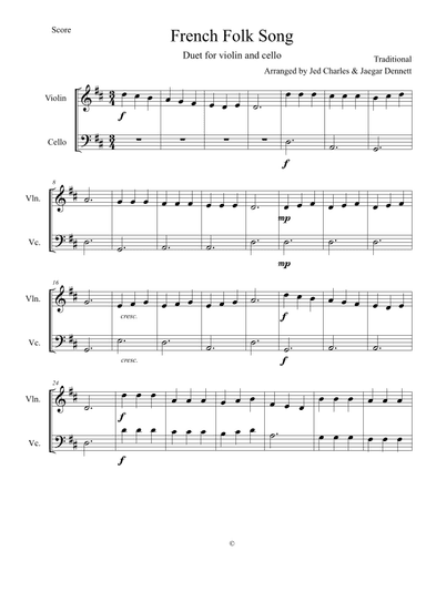 French Folk Song (arr. Jessica Charles)