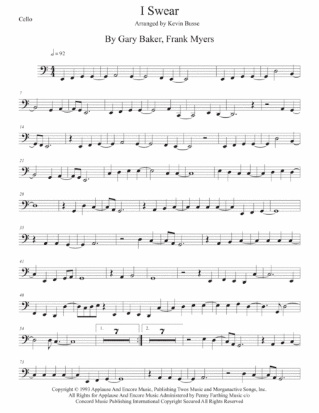 I Swear (arr. Kevin Busse)
