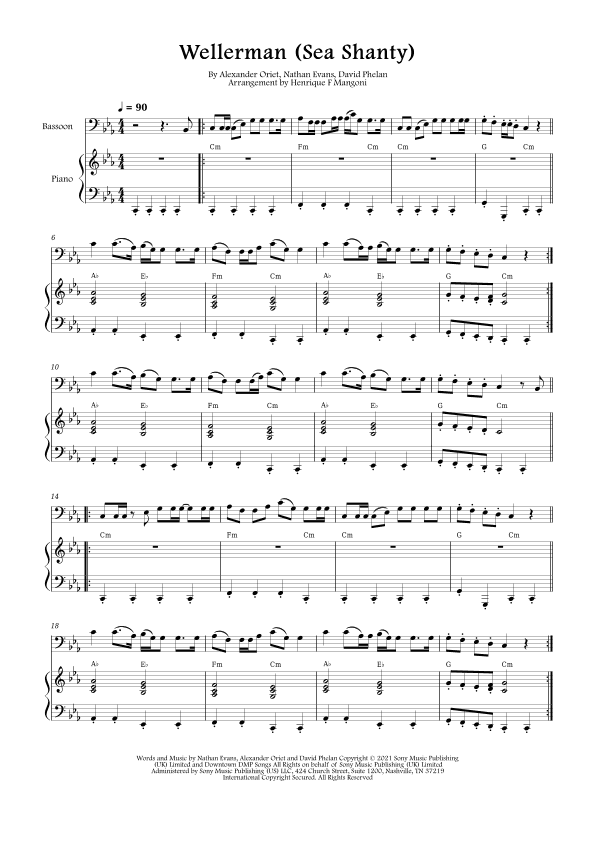 Wellerman (arr. Henrique F Mangoni)