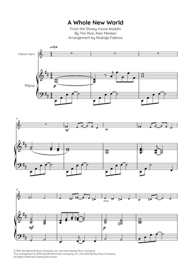 A Whole New World (arr. Rodrigo Faleiros)