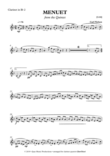 Menuet from Quintet - Carl Nielsen (arr. Jope)