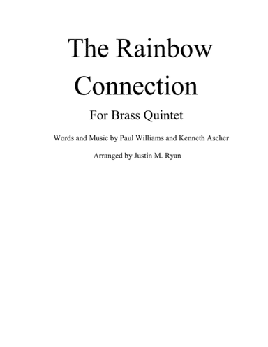 The Rainbow Connection (arr. Justin M. Ryan)
