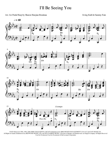 I'll Be Seeing You (arr. Sharon Hanjian Rondeau)