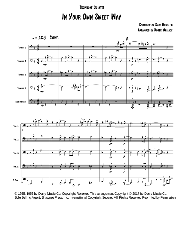 In Your Own Sweet Way (arr. Roger Wallace)