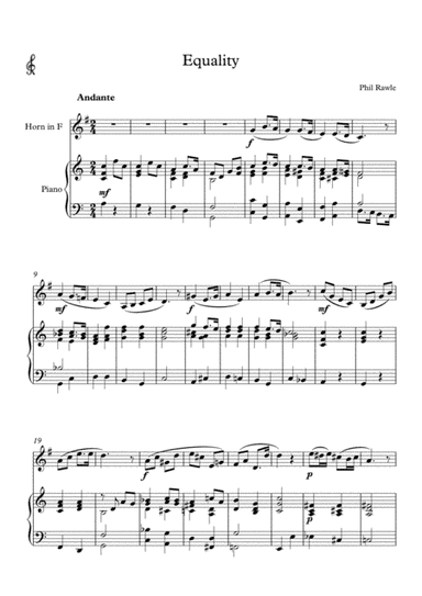 Equality - French Horn and Piano