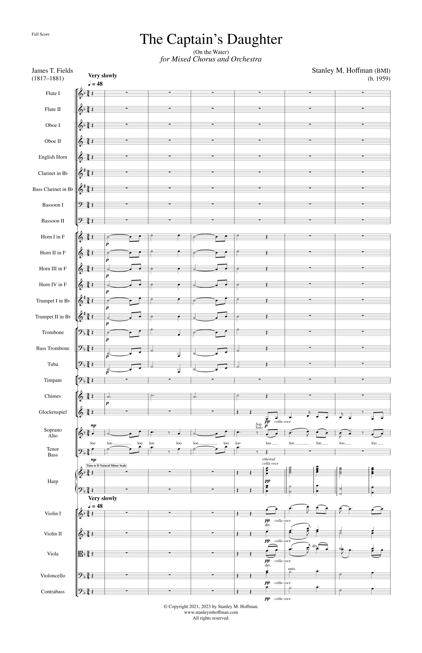 The Captain's Daughter (On the Water) - Orchestral Version