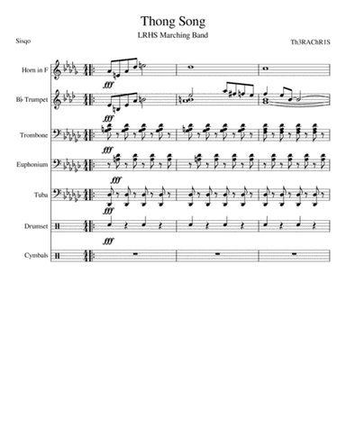 Thong Song (arr. Th3RAChR1S)