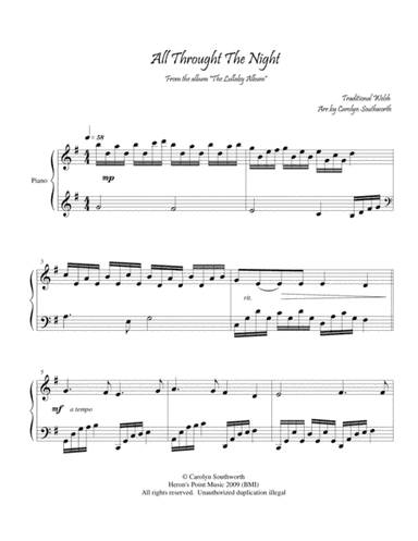All Through the Night (arr. Heron's Point Music)