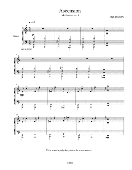 Ascension (Meditation no. 1 for Solo Piano)