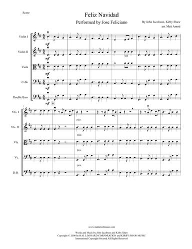 Feliz Navidad (arr. Matt Arnett)