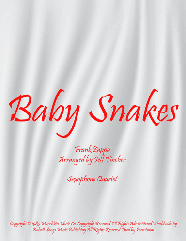 Baby Snakes (arr. Jeff Tincher)