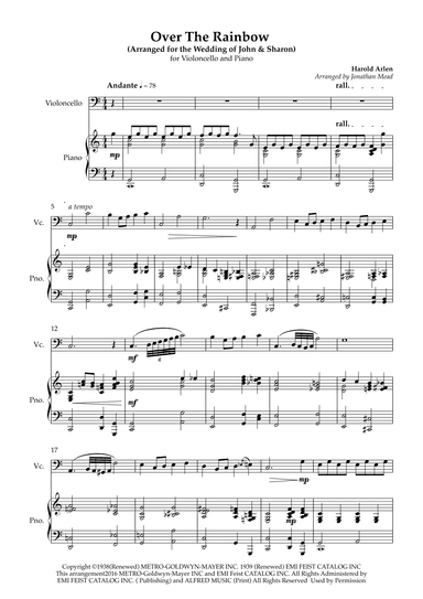 Over The Rainbow (arr. Jonathan Mead)