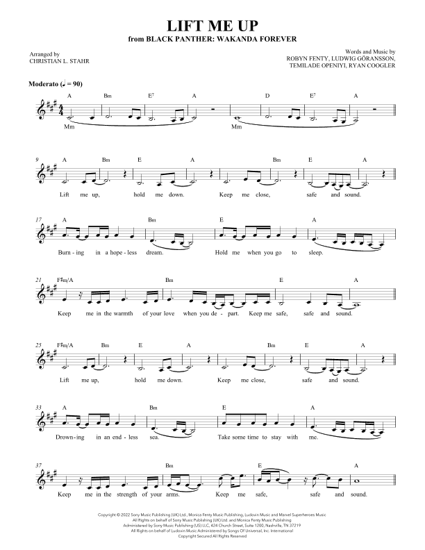 Lift Me Up (arr. Christian L. Stahr)