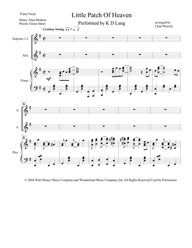 Little Patch Of Heaven (arr. Chad Weirick)