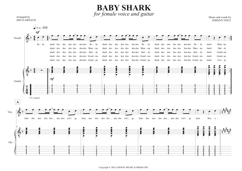 Baby Shark (arr. Art.o Artaud)