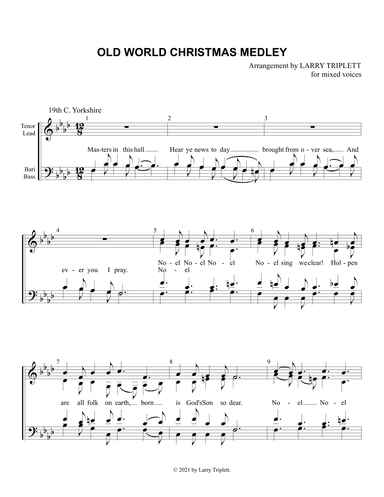 Old World Christmas Medley (arr. Larry Triplett)