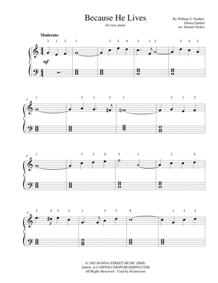 Because He Lives (arr. Samuel Stokes)