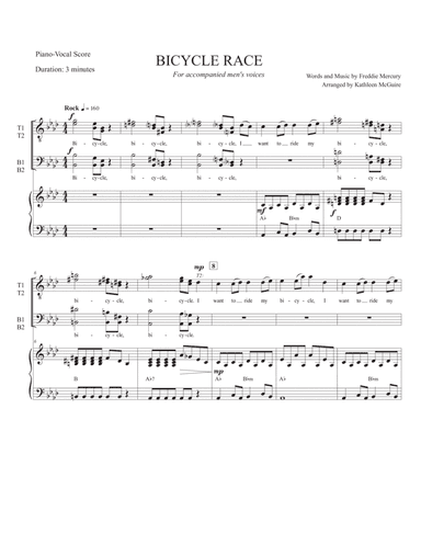 Bicycle Race (arr. Kathleen McGuire)