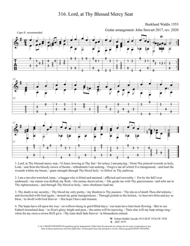 316 Lord at Thy Blessed Mercy Seat (arr. John Stewart 2017, rev. 2020)