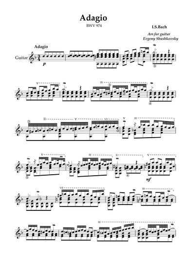 Adagio (arr. Evgeny Shushkovsky)