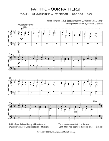 25B. Faith of Our Fathers! (ST. CATHERINE) (arr. Richard Giszczak)