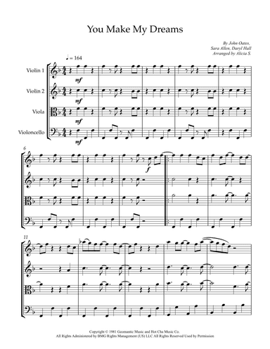 You Make My Dreams (arr. Alicia S.)