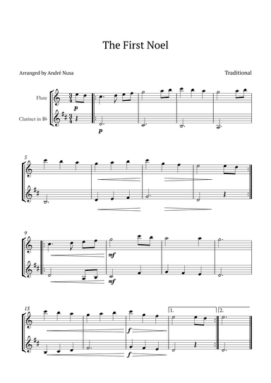 The First Noel (arr. André Nusa)