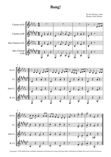 Bang! (arr. Wesley S. SIlva)