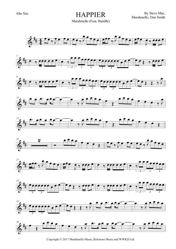 Happier (arr. Ivan Marini)